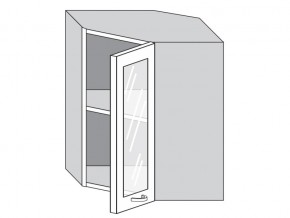 1.60.3у Шкаф настенный (h=720) угловой на 600мм со стекл. дверцей в Пласте - plast.магазин96.com | фото