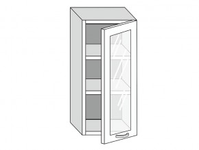19.40.3 Шкаф настенный (h=913) на 400мм с 1-ой стекл. дверцей в Пласте - plast.магазин96.com | фото