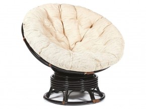 Кресло-качалка Papasan w 23/01 B с подушкой Antique brown, ткань Старт в Пласте - plast.магазин96.com | фото