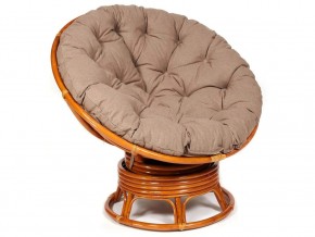 Кресло-качалка Papasan w 23/01 B с подушкой Cognac, экошерсть Коричневый в Пласте - plast.магазин96.com | фото