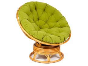 Кресло-качалка Papasan w 23/01 B с подушкой Honey, флок Олива в Пласте - plast.магазин96.com | фото