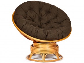 Кресло-качалка Papasan w 23/01 B с подушкой Honey, ткань Коричневый в Пласте - plast.магазин96.com | фото