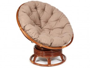 Кресло-качалка Papasan w 23/01 B с подушкой Pecan, экошерсть Коричневый в Пласте - plast.магазин96.com | фото