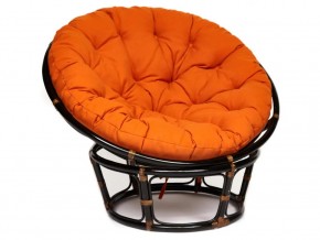 Кресло Papasan 23/01 W с подушкой Antique brown, ткань Оранжевый в Пласте - plast.магазин96.com | фото