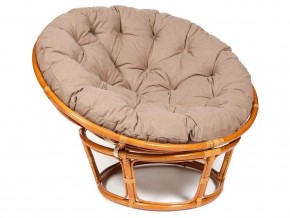 Кресло Papasan 23/01 W с подушкой Cognac, экошерсть Коричневый в Пласте - plast.магазин96.com | фото