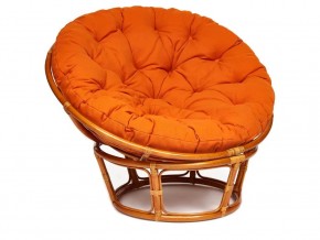 Кресло Papasan 23/01 W с подушкой Cognac, ткань Оранжевый в Пласте - plast.магазин96.com | фото