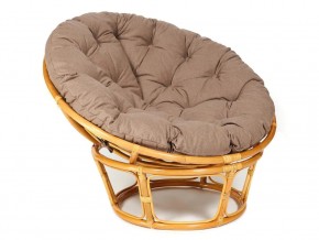 Кресло Papasan 23/01 W с подушкой Honey, экошерсть Коричневый в Пласте - plast.магазин96.com | фото