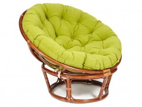 Кресло Papasan 23/01 W с подушкой Pecan, флок Олива в Пласте - plast.магазин96.com | фото